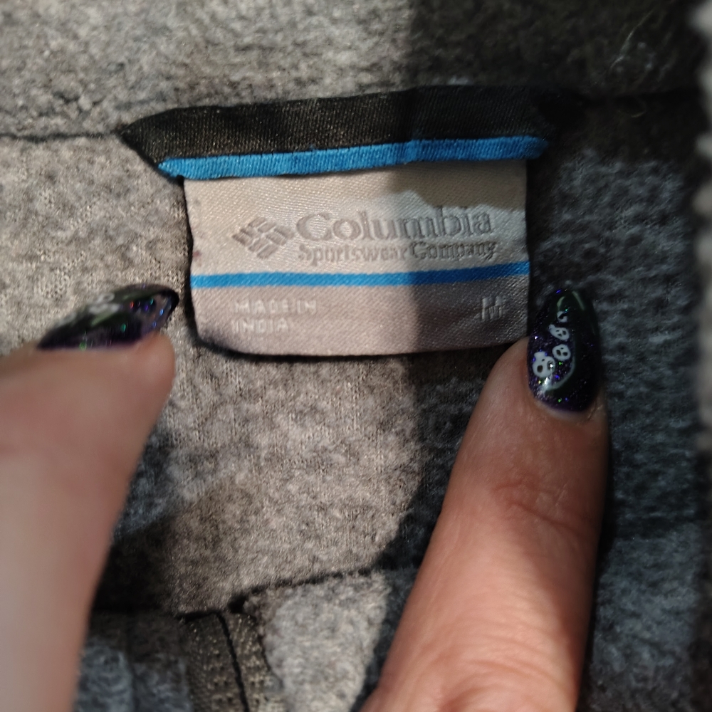 Columbia Heather Gray Fleece Jacket